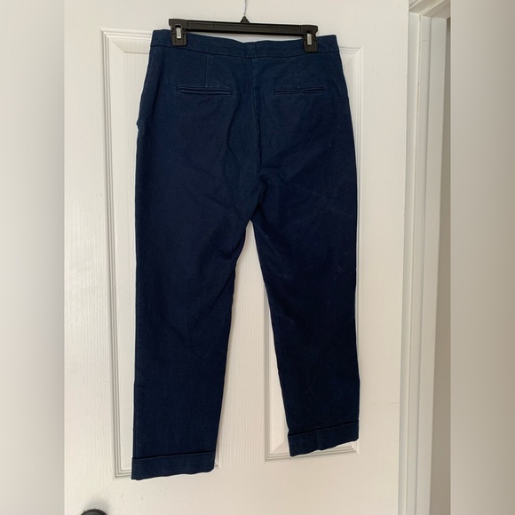 Ann Taylor ankle pant high waisted navy blue - Picture 2 of 4